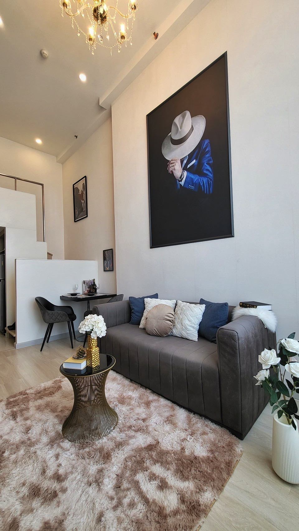ให้เช่าคอนโด ไนท์บริดจ์ไพร์มสาทร (knightsbridge prime sathorn) ชั้น 33 ห้อง 3309 44 ตรม. ห้อง Duplex 1 ห้องนอน
