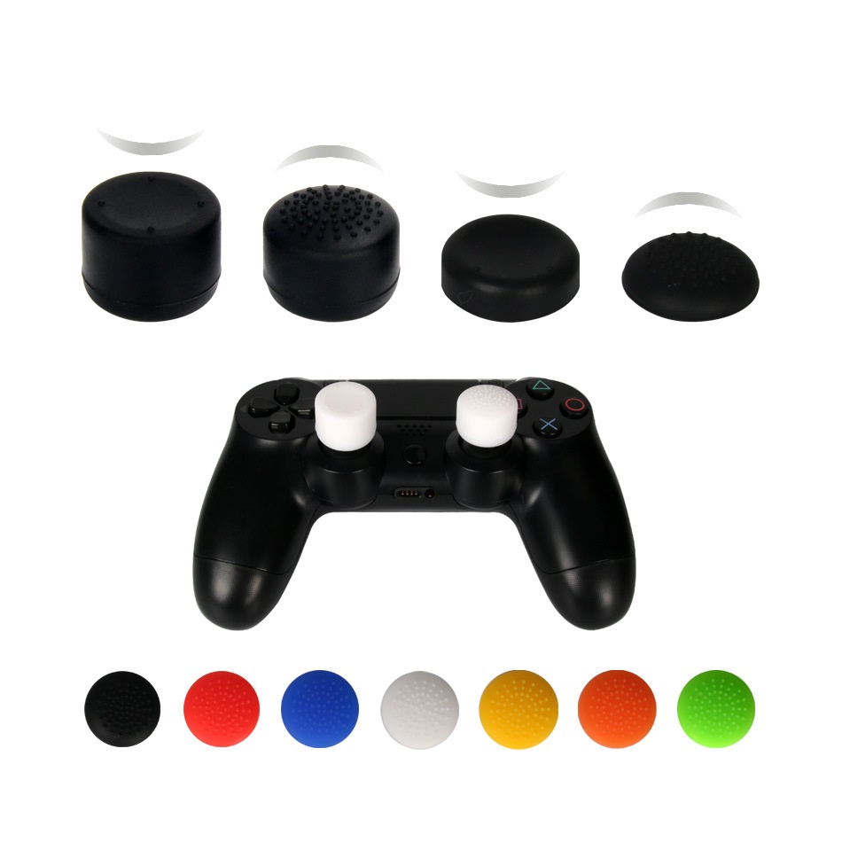 ซิลิโคนอนาล็อกแบบชุด PS4 PS5 Joy-Pro(8 ชิ้น 4 คู่)