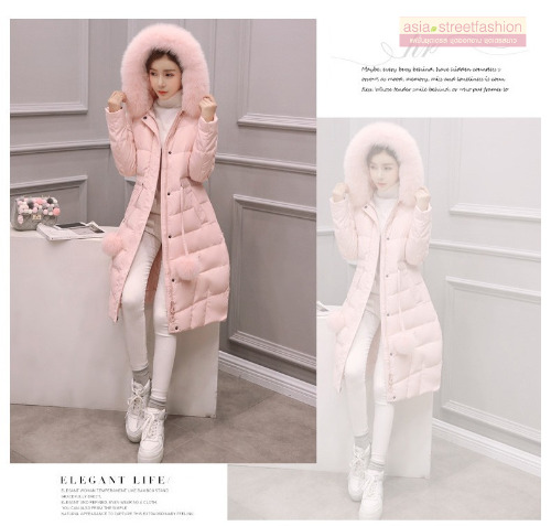 เสื้อกันหนาวฮู้ดดี้ ทรงยาว แต่งเฟอร์ฟู งานเกรดดีเหมือนแบบ อุ่นมาก หิมะก็เอาอยู่ (ถอดขนถอดฮู้ดได้)