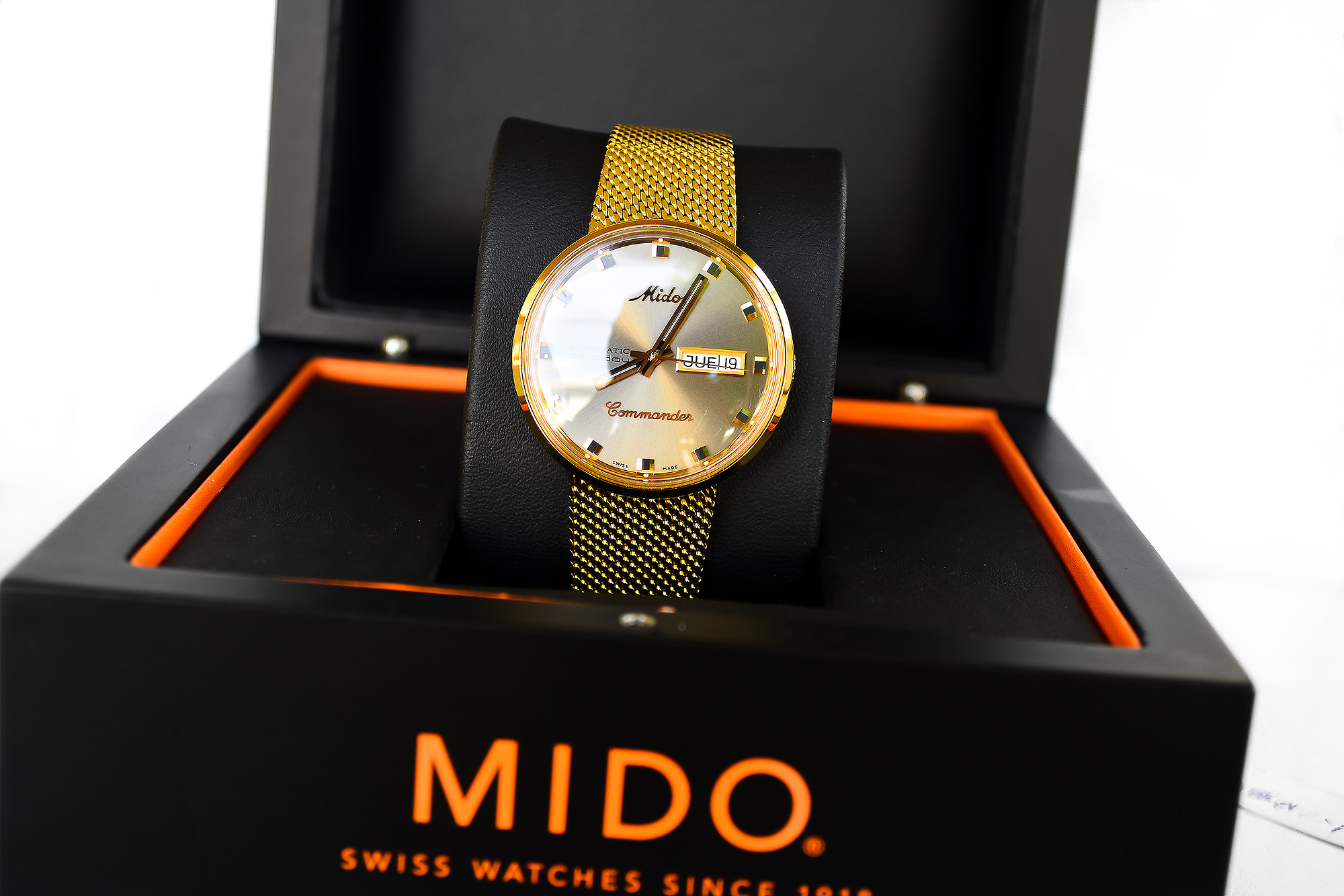 Mido Commander เรือนทอง สายถัก (Sold)