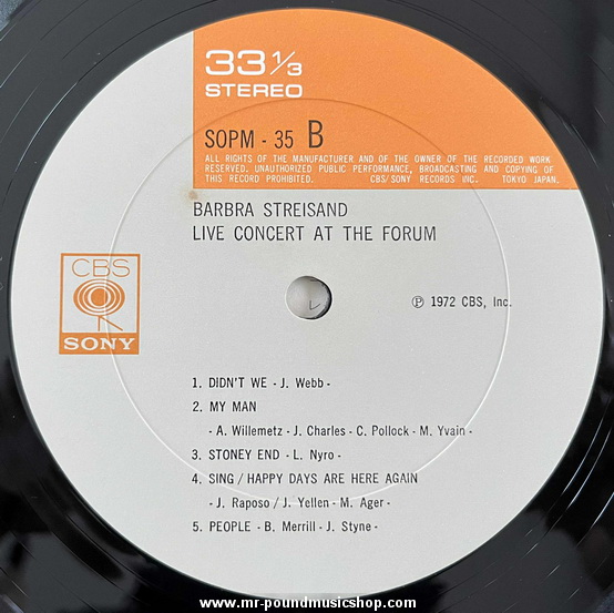 Barbra Streisand - Live Concert At The Forum