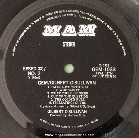 Gilbert O'Sullivan - GEM