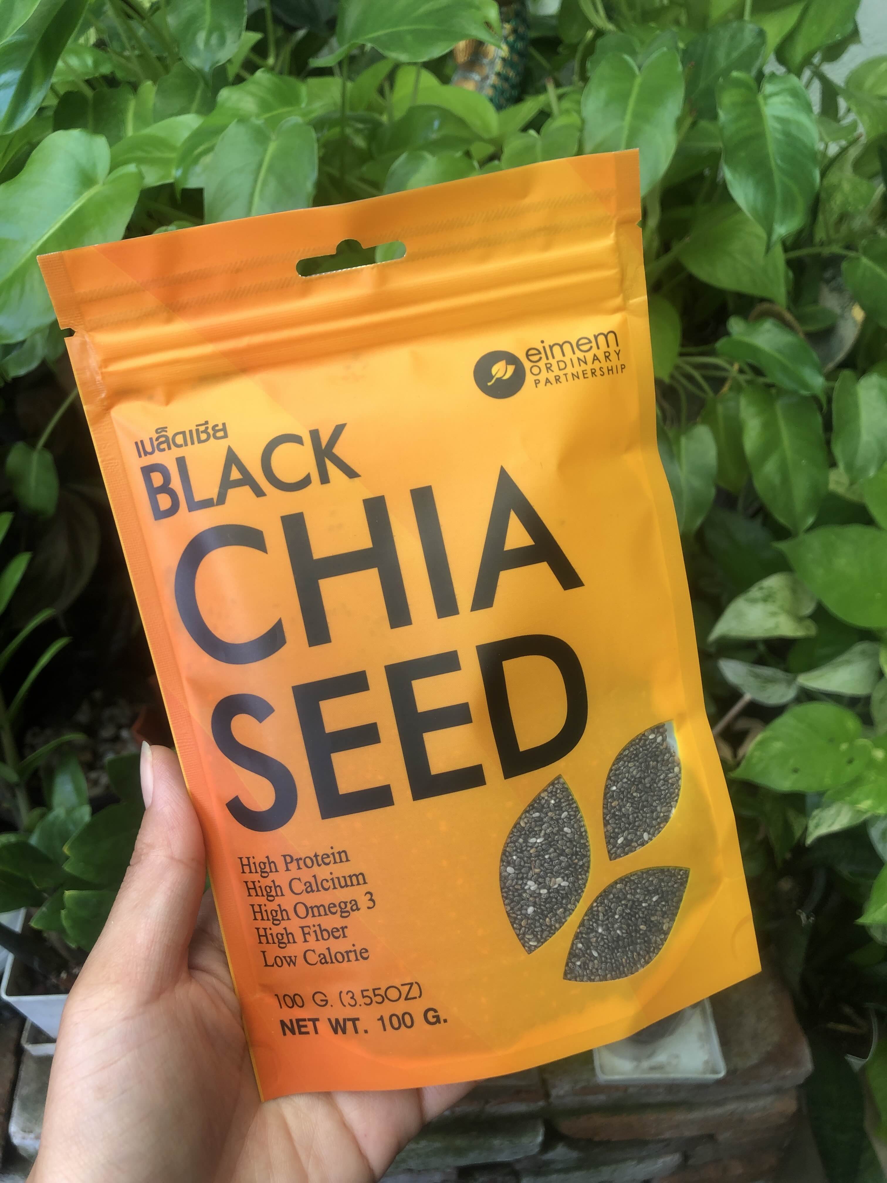 อิ่มเอม เมล็ดเชีย BLACK CHIA SEED 100g. High Protein