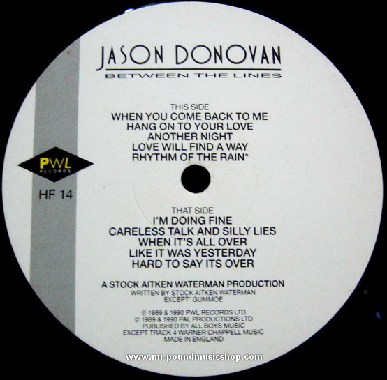 Jason Donovan - Between The Lines