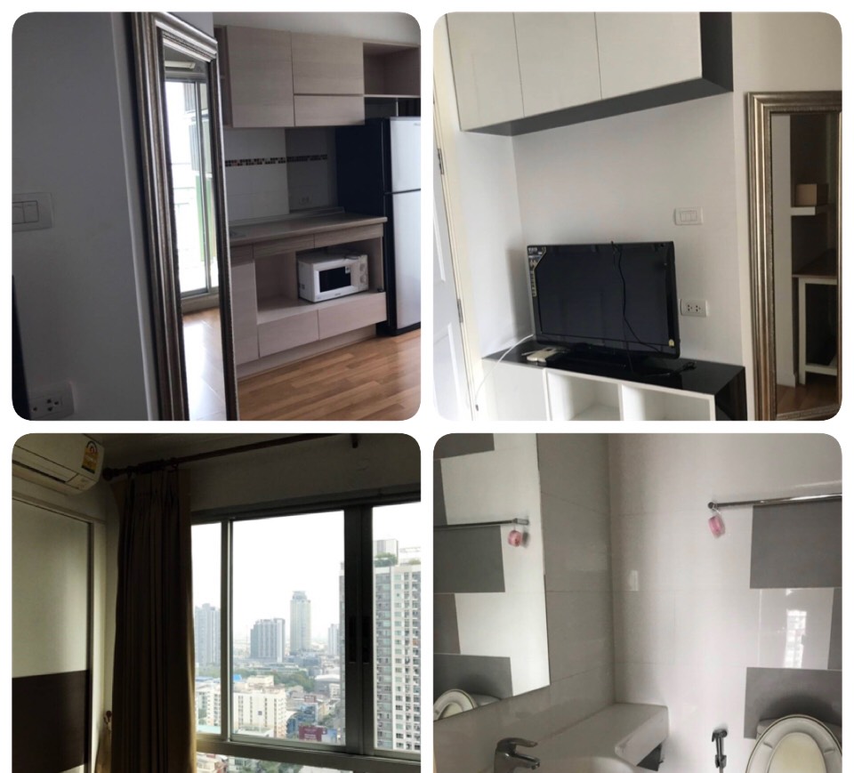 ให้เช่าคอนโด Lumpini Place Rama 4 - Kluaynamthai (ลุมพินี เพลส พระราม 4 ) 1 ห้องนอน 1 ห้องน้ำ ชั้น 25 เนื้อที่ 28.75 ตรม.