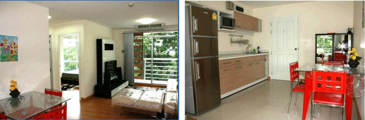 ให้เช่า คอนโด The Link สุขุมวิท 50 ห้อง 2 ห้องนอน อาคาร 1 ชั้น 4 พื้นที่ 53 ตร.ม