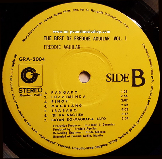 Freddie Aguilar - The Best of Freddie Aguilar Vol.1