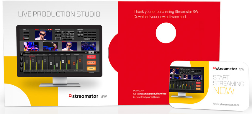 Streamstar SW Production Software / Slow Motion Playback / Graphic overlays and Inserts