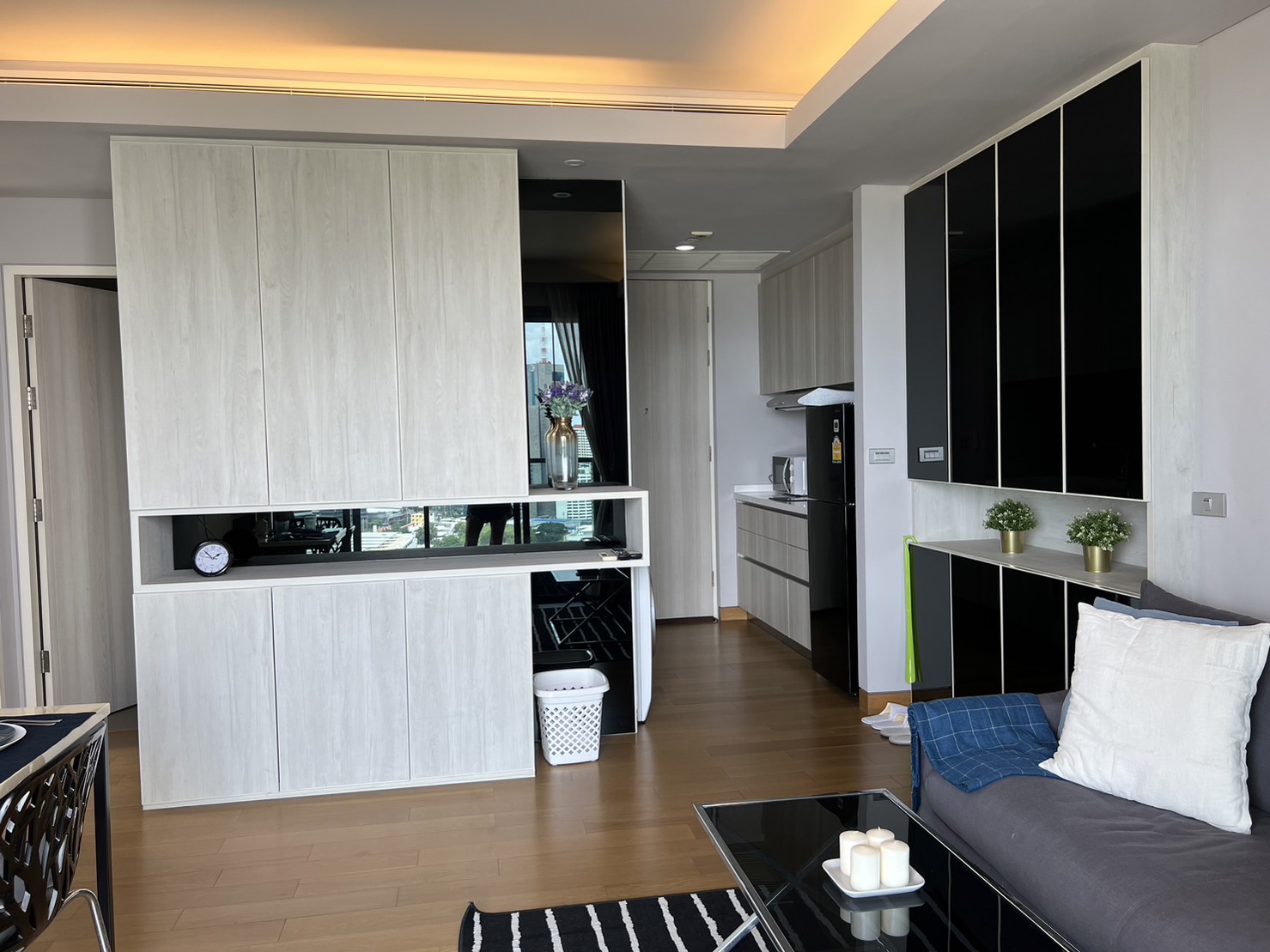 ให้เช่าคอนโด Park 24 (พาร์ค 24) 2 ห้องนอน 2 ห้องน้ำ ชั้น 19 ขนาด 54 ตรม ห้องมุม ห้องแต่ครบพร้อมเข้าอยู่