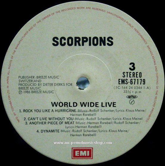 Scorpions - World Wide Live