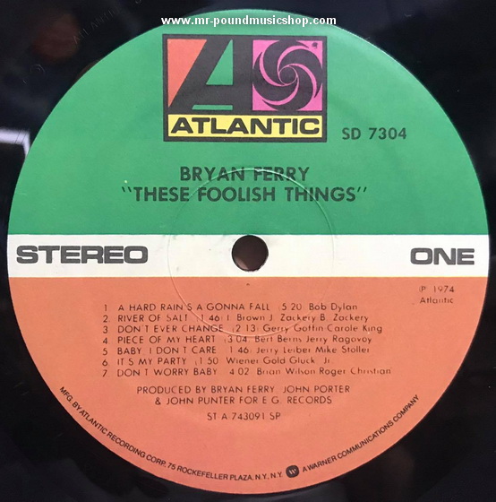Bryan Ferry - These Foolish Things