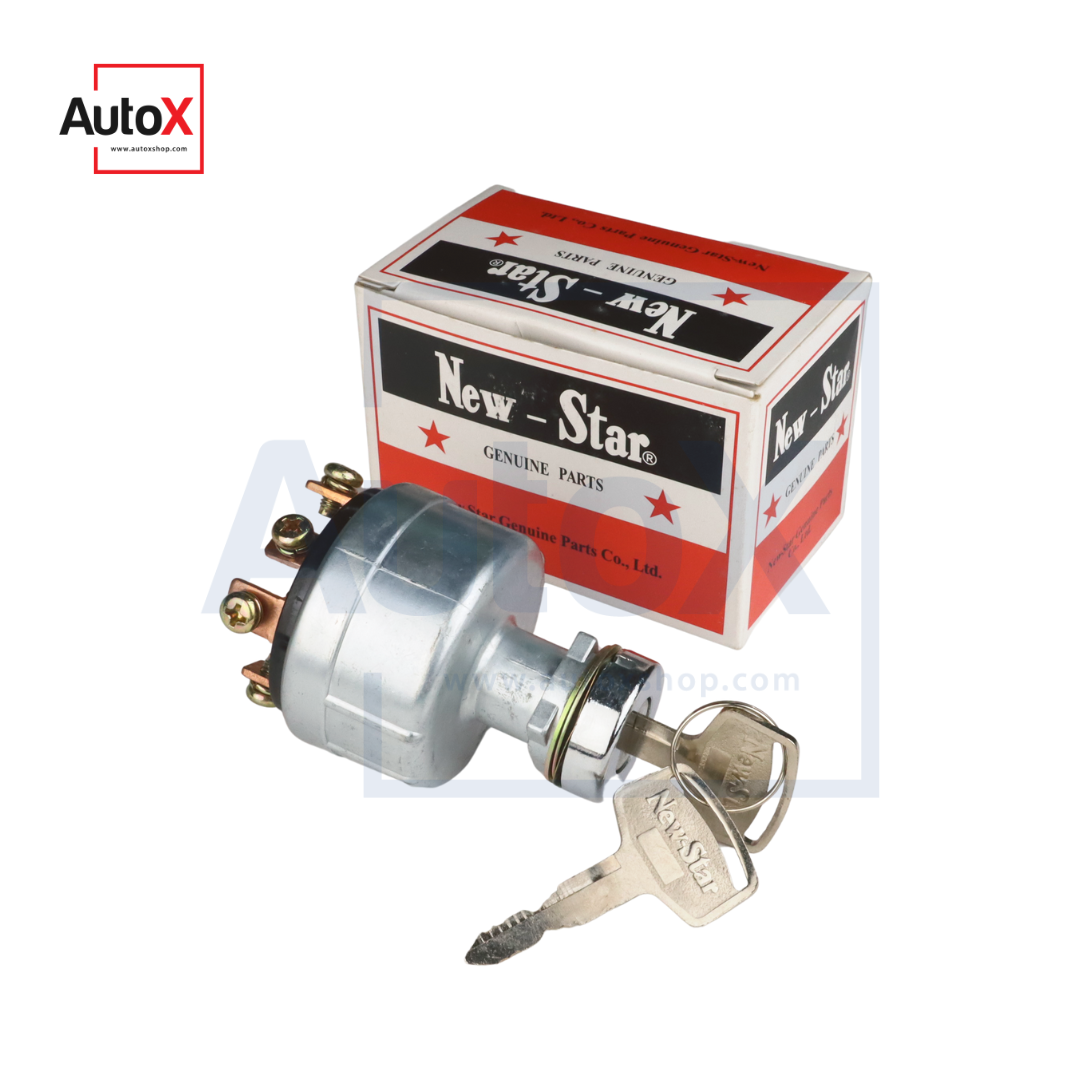 สวิทช์กุญแจสตาร์ท HINO ตัวใหญ่ 6ขั้ว 12-24V ยี่ห้อNew-Star (ใหม่)