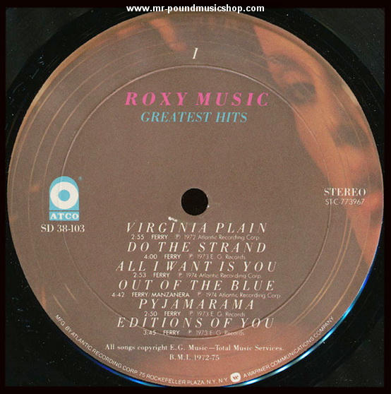 Roxy Music - Greatest Hits