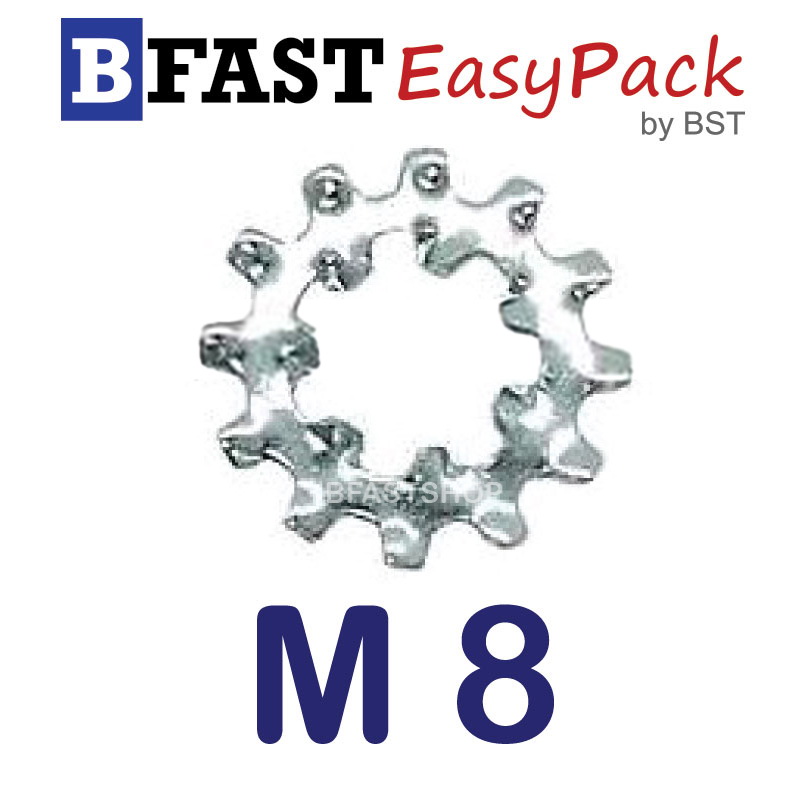 แหวนจักรนอกใน M8 ( 5 ตัว/ถุง)