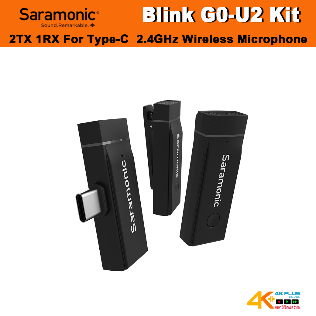SARAMONIC Blink Go-U2 Kit 2TX 1RX For Type-C 2.4GHz Wireless Microphone