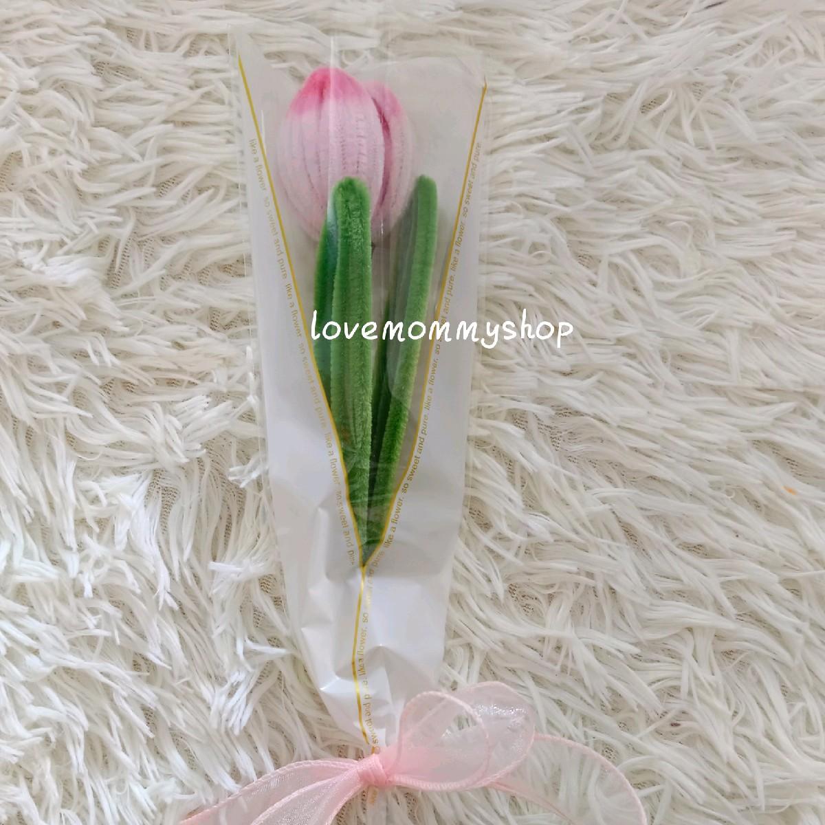 ช่อดอกทานตะวัน ดอกทิวลิป ดอกเดซี่ ดอกไม้จากลวดกำมะหยี่