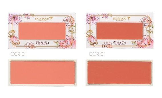 Skinfood Flora Tea My Short Cake Cream Blush SPF8 (COR01)+[5,900w]