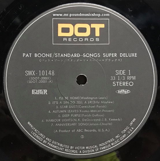 Pat Boone - Standard Songs Super Deluxe