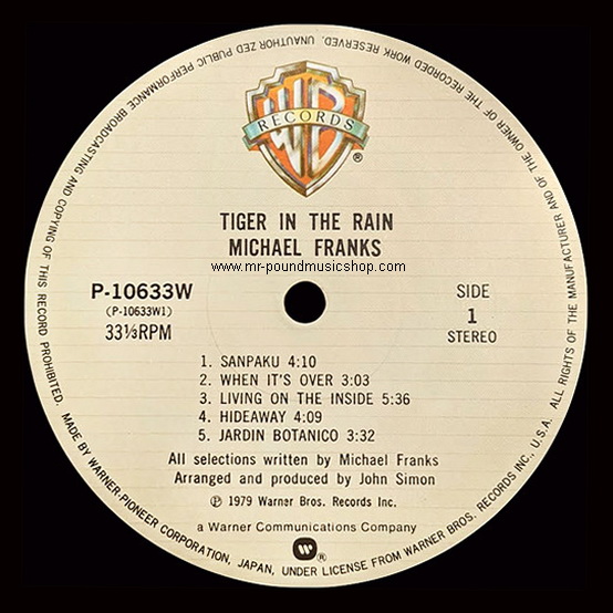 Michael Franks - Tiger in The Rain