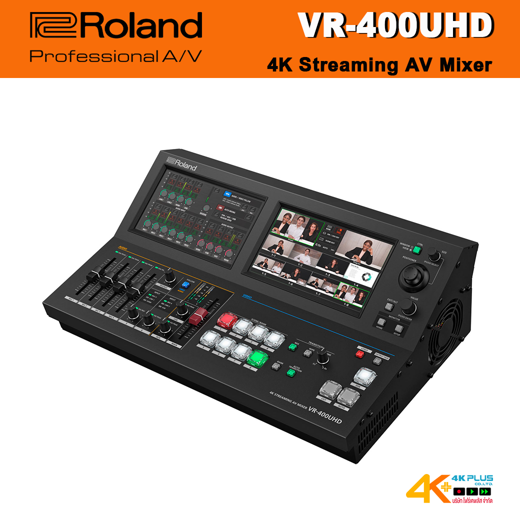 Roland VR-400UHD 4K Streaming AV Mixer