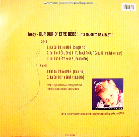 Jordy - Dur Dur D' E'tre Bebe!
