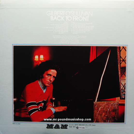 Gibert O' Sullivan - Back To Front