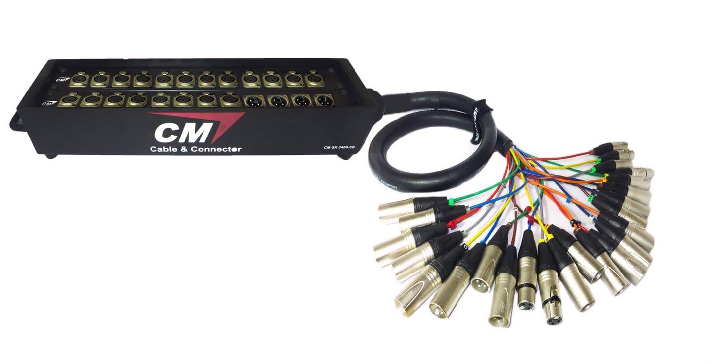 Stage Box - Multicore 24 Channel 20M (16 In, 8 Out)
