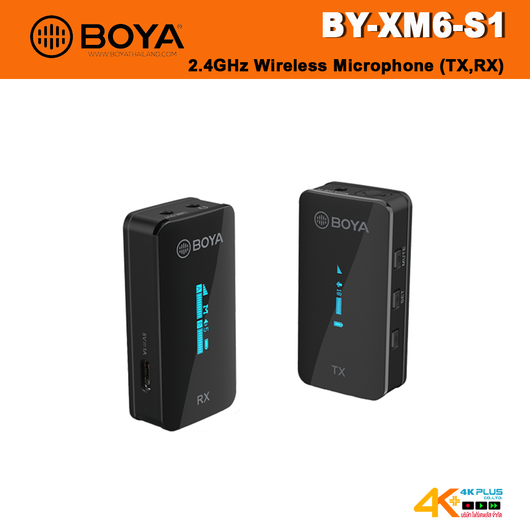 Boya BY-XM6-S1 2.4GHz Ultra-compact Wireless Microphone