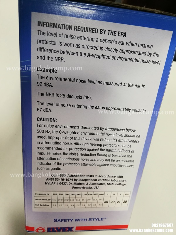 ELVEX COM-655 หูฟังตัดเสียงปืน ขยายเสียงพูด