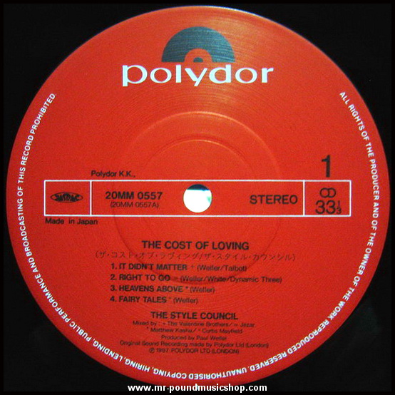 The Style Council - The Cost of Loving