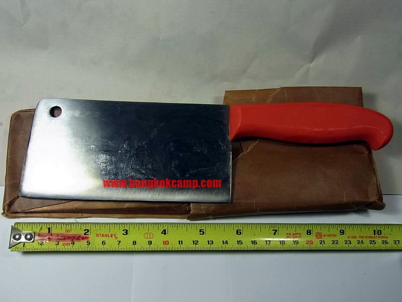 มีดสับ มีดปังตอเชคโก ด้ามแดง รุ่นเก่า ใหม่เก่าเก็บไม่ผ่านการใช้งาน Made in CZECHOSLOVAKIA เชคโกสโลวาเกีย