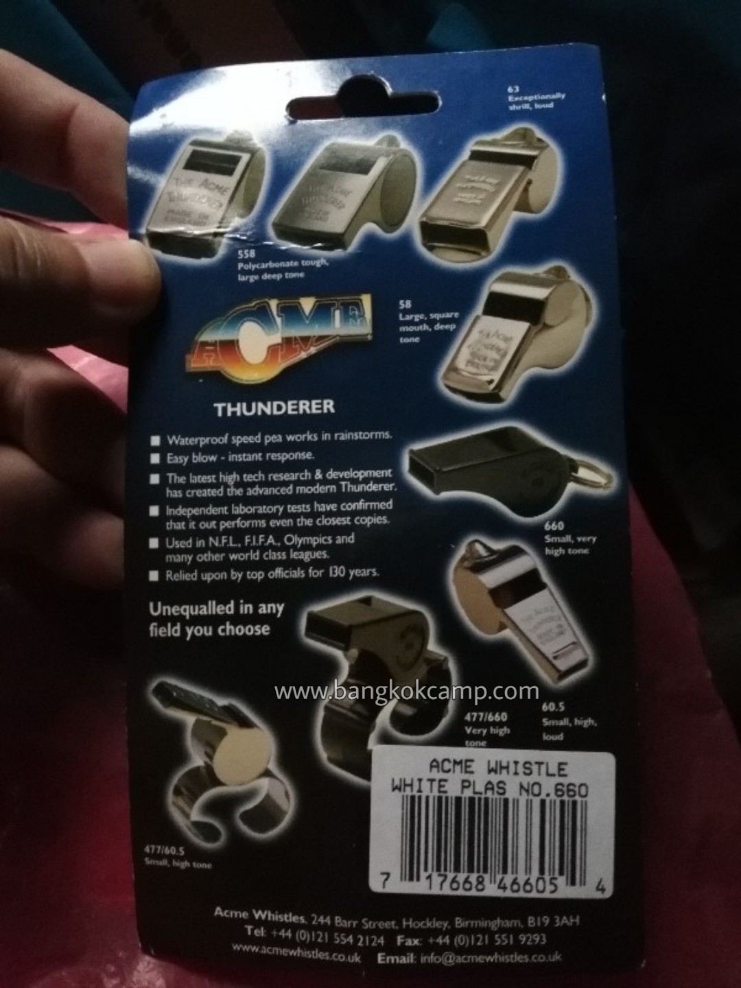 นกหวีด ACME อังกฤษ Made in England ใหม่ แท้