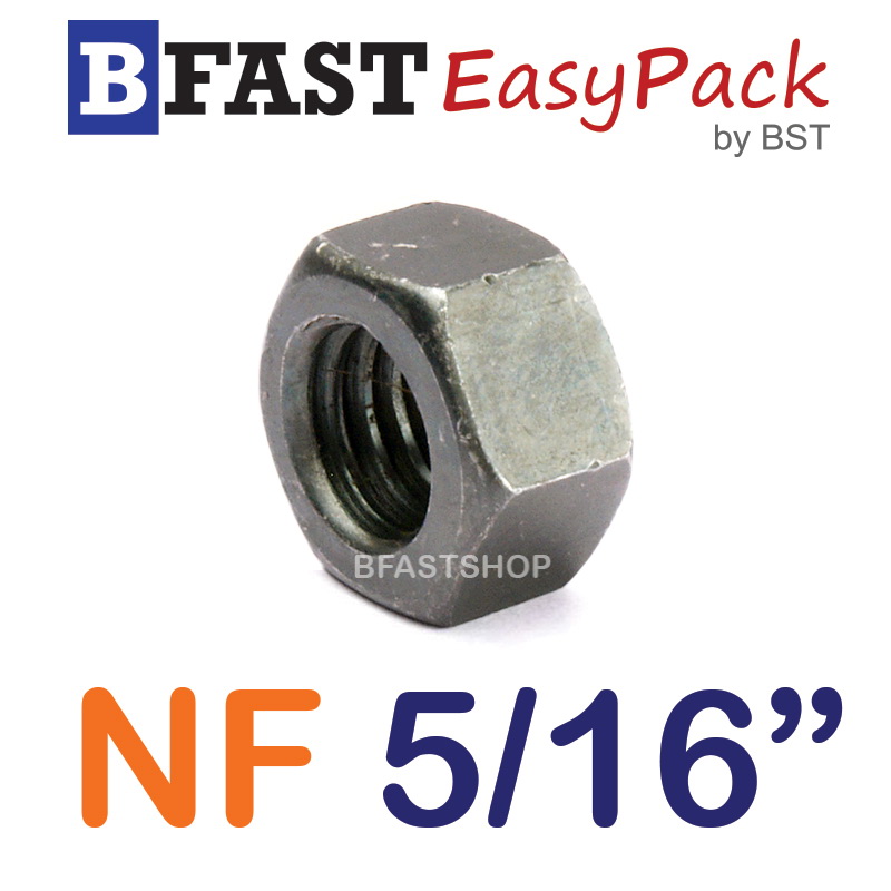 หัวน็อต NF 5/16"-24 ขอบ 12.7 mm. หนา 6.74 mm. (15 ตัว/ถุง)