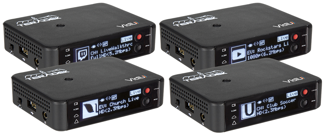 TERADEK VidiU Stream HD video to the Web over WiFi, Ethernet, or 3G/4G LTE.
