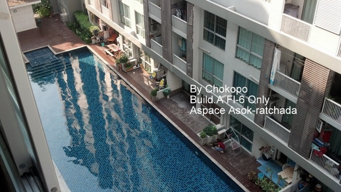 คอนโด a space Asoke-Ratchada ให้เช่า 12,500 / เดือน 1 ห้องนอน ชั้น 11 พื้นที่ 36 ตร.ม ตึก F พร้อมเฟอร์ ราคา 12500 / เดือน