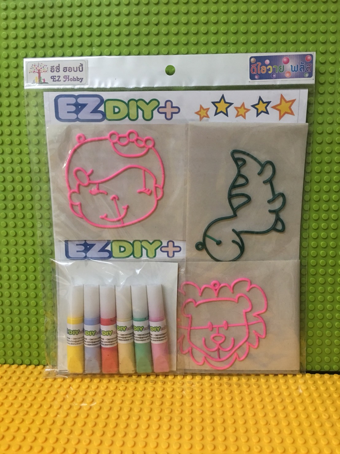 013 หยอดสี / บีบสี ติดกระจก - suncatcher / glass deco (EZ DIY+)