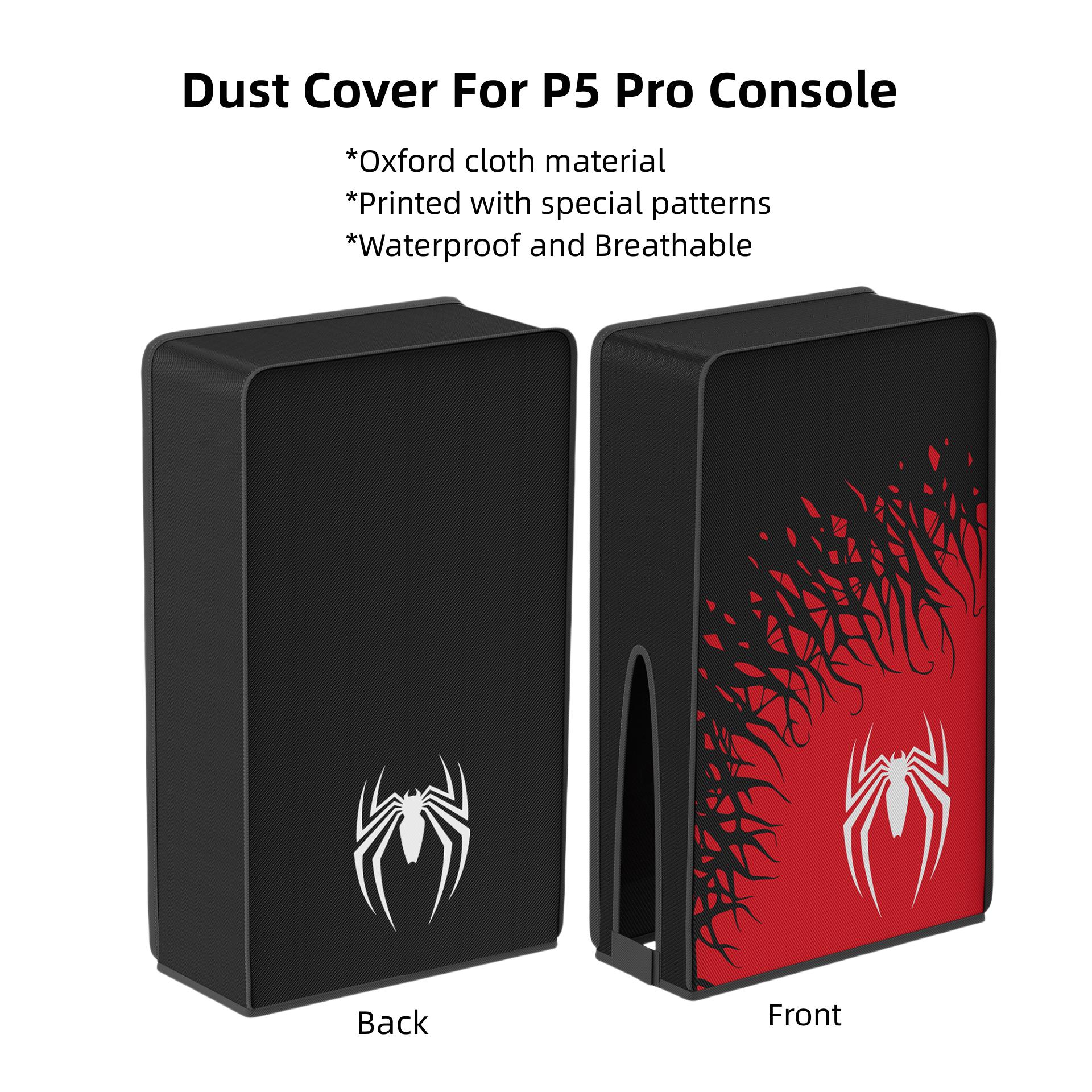 ผ้าคุมเครื่องกันฝุ่น PS5 Pro (2024) ลายสไปเดอร์ ได้ทั้งรุ่นใส่แผ่น & ดิจิทัล