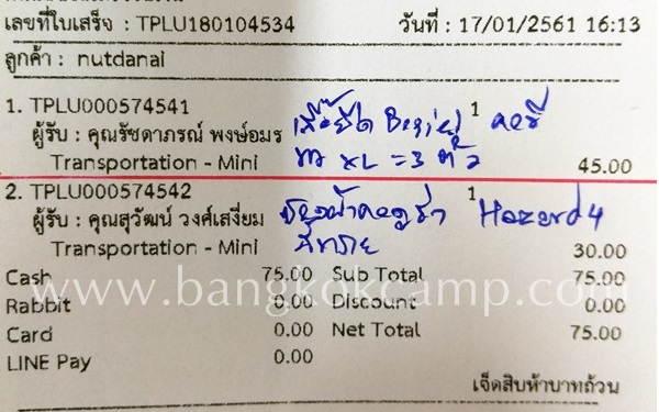 ใบเสร็จฯ มกราคม 2561