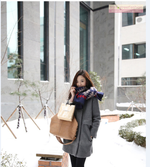 เสื้อโค้ทกันหนาว สีดำ ทรงสวย ใส่ได้หลายแบบ ผ้าดีบุซับในกันลม BLACK L