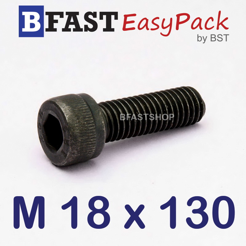 สกรูหัวจมดำ M 18 x 130 *เกลียวครึ่ง*