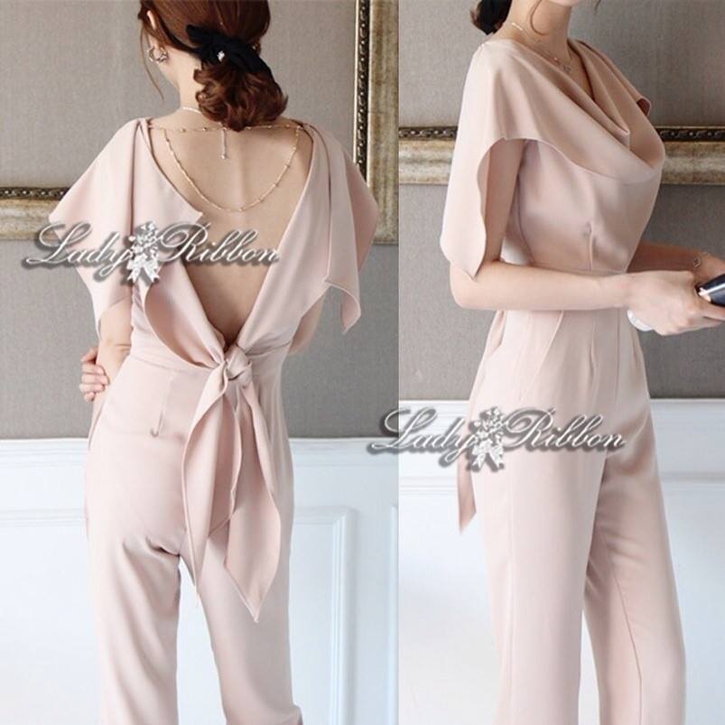 Lady Ribbon\'s Made Lady Ribbon ClassyFabulous Jumpsuit จั้มสูทขายาวแอบเปรี้ยวด้วยดีเทลเว้าหลังผูกโบ