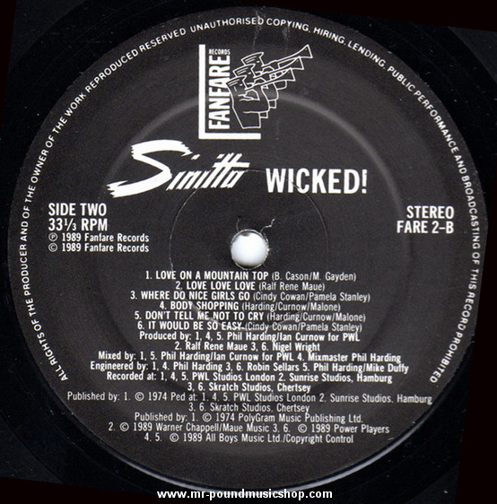 Sinitta - Wicked!