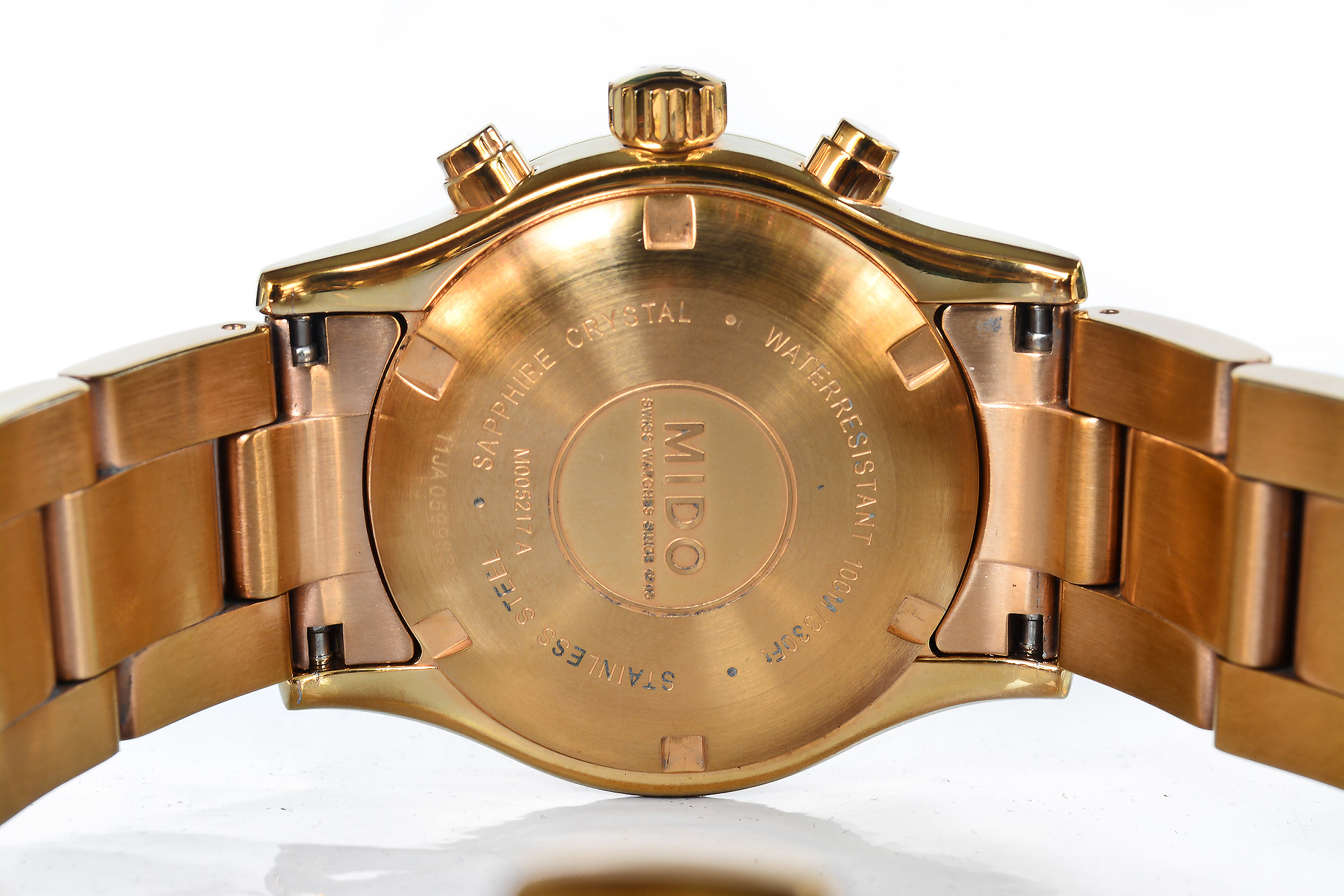 Mido Multifort เรือนทอง ฝังเพชร ปัดมุก