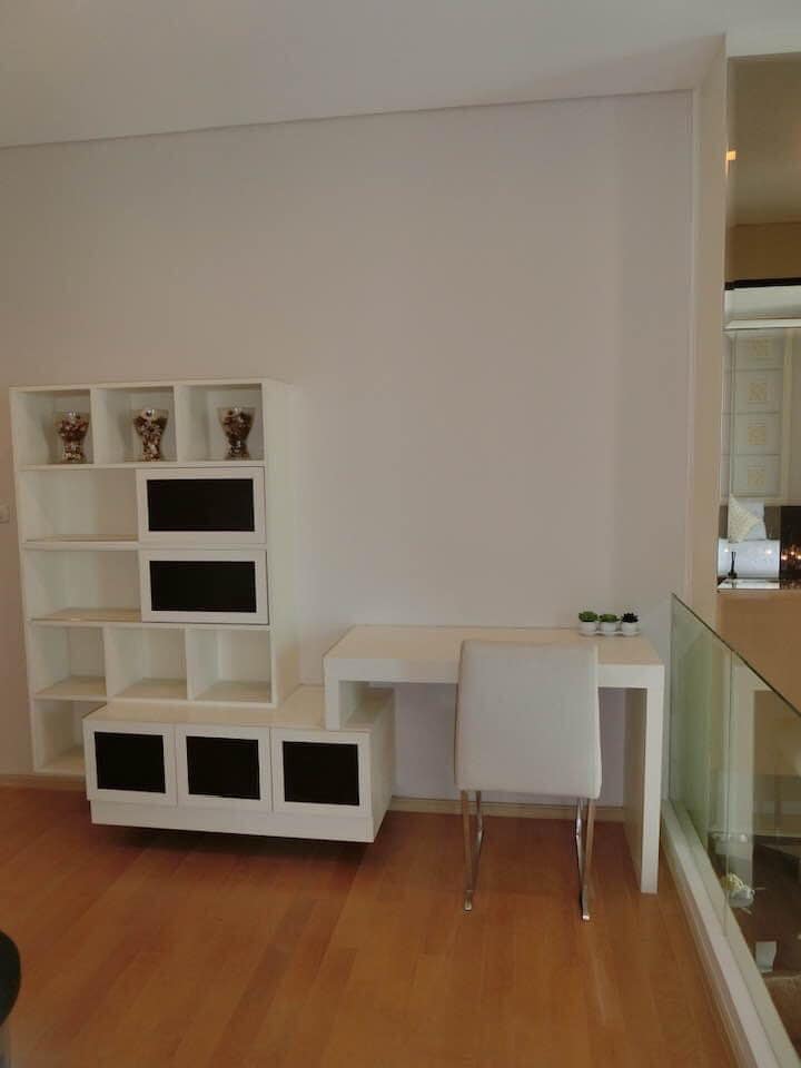 ให้เช่าคอนโด Villa Asoke (วิลล่า อโศก) 1 ห้องนอน 2 ห้องน้ำ ห้อง Duplex ขนาด 80 ตารางเมตร