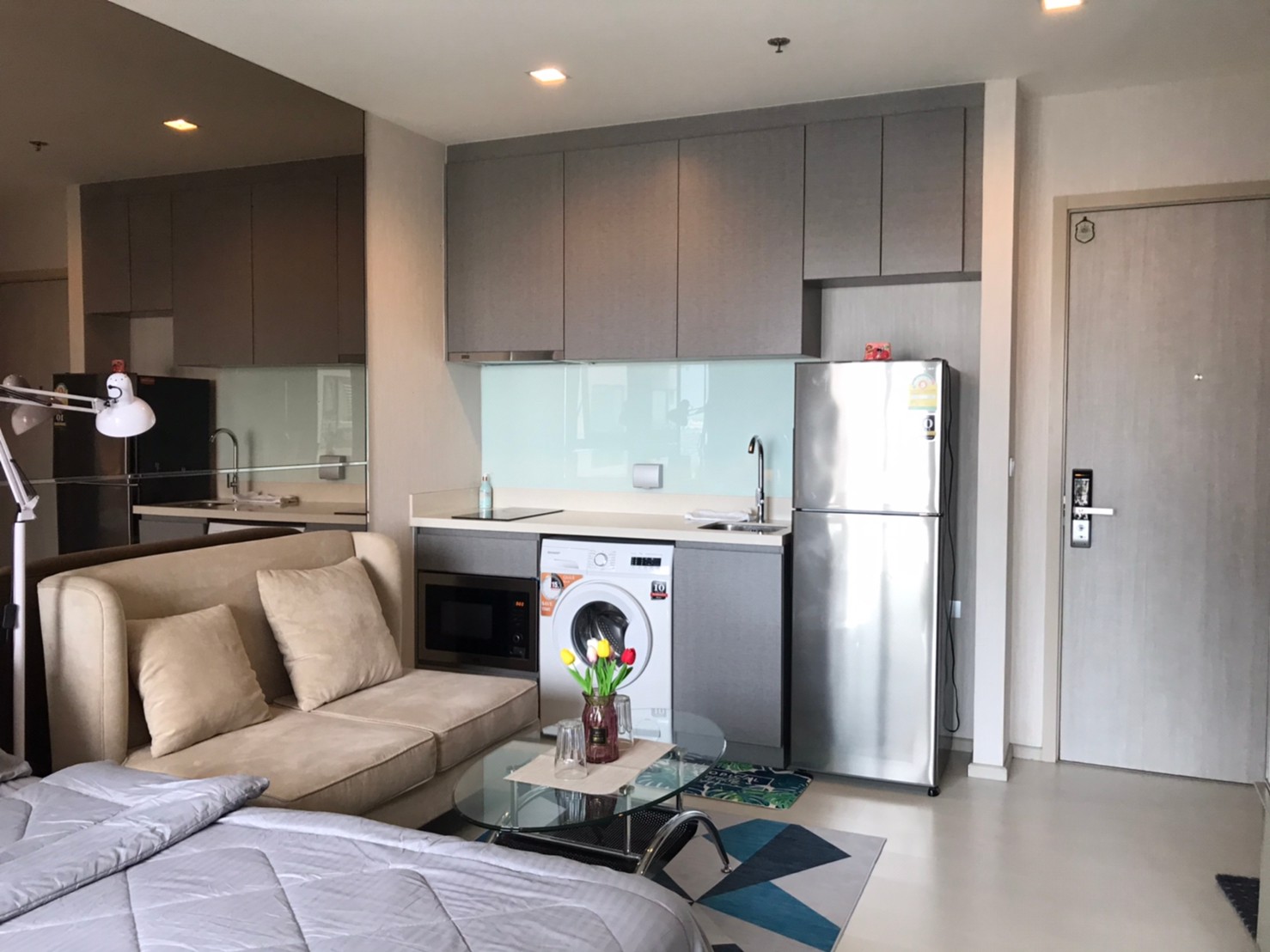 ให้เช่าคอนโด Rhythm Sukhumvit 36 - 38 (ริทึ่ม สุขุมวิท 36-38) ห้องสตูดิโอ 1 นอน ขนาด 24 ตรม.ชั้น 12 - Unit 12-A08