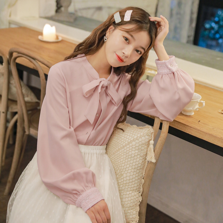 SNBL Girl : เสื้อเชิ๊ตฤดูหนาวแขนยาวสไตล์ญี่ปุ่นน่ารักๆ มีให้เลือก 2 สี แบรนด์แท้