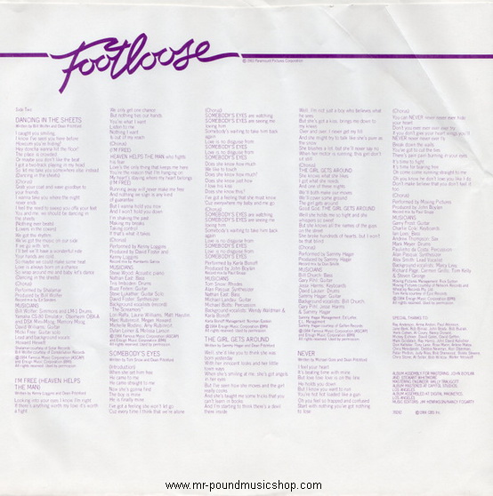 Various Artists - Footloose (Original Motion Picture Soundtrack)