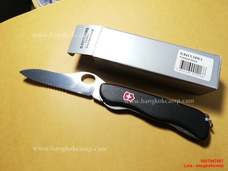 VICTORINOX SENTINEL ONE HAND SERRATED BLADE (0.8413.MW3) ใบหยัก