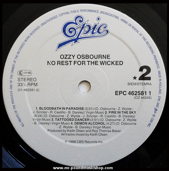 Ozzy Osbourne - No Rest For The Wicked