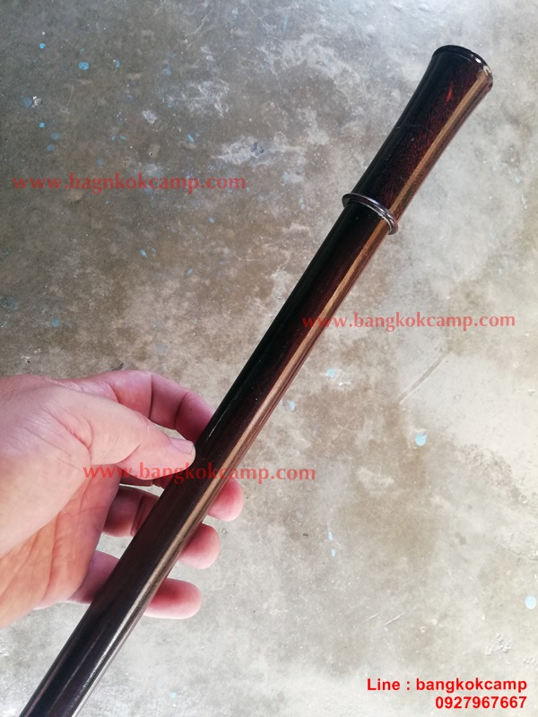 ไม้หายาก... ไม้ตะพด (หัวไม้แก่นมะขาม +ตัวด้ามไม้ตะเคียน) ลายสวยมาก